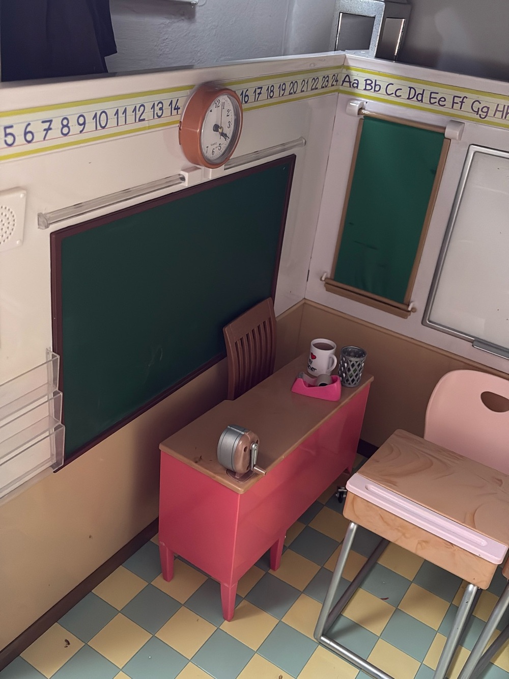Doll furniture and school room